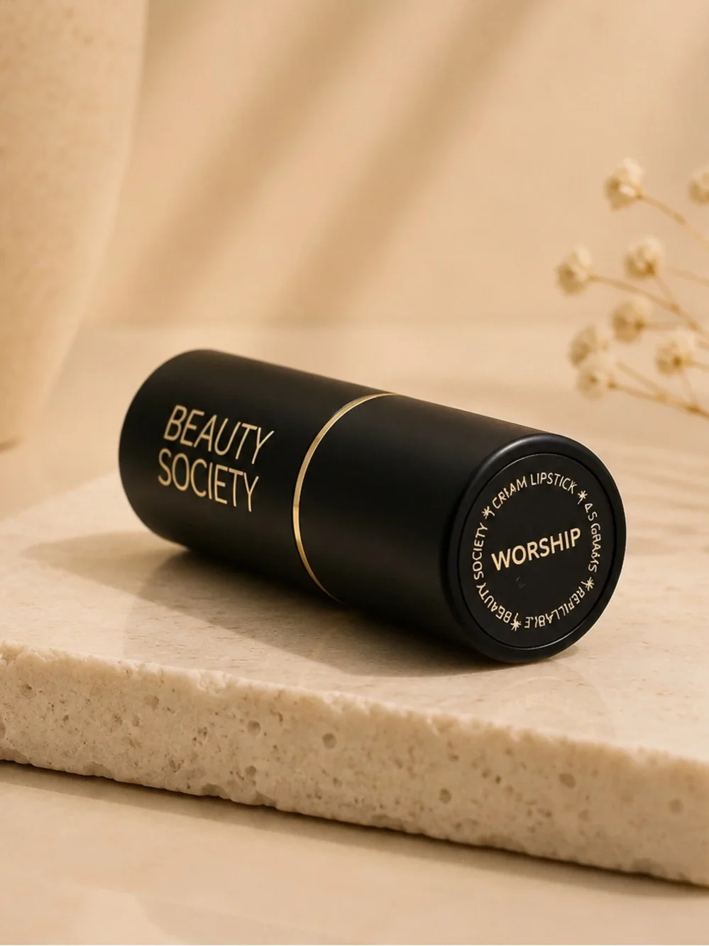 Beauty Society Matte Lipstick — Worship/Rose Nude NEW